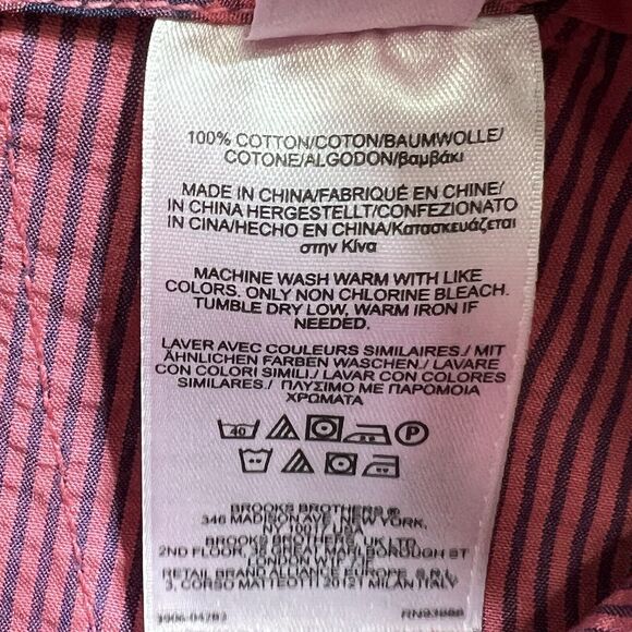 Brooks Brothers Pants Mens Sz 36 Pink Red Clark Fit Stretch Advantage Chino - Picture 11 of 12